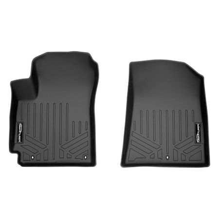 Smartliner Custom Fit 1st Row Floor Mats Liner Set for 2020-2022 Kia Soul, Black SA0461